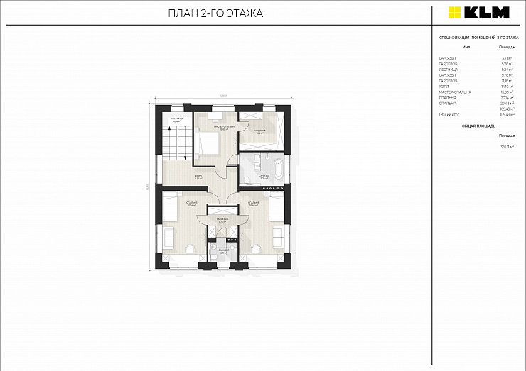 Проект дома КЛМ 250